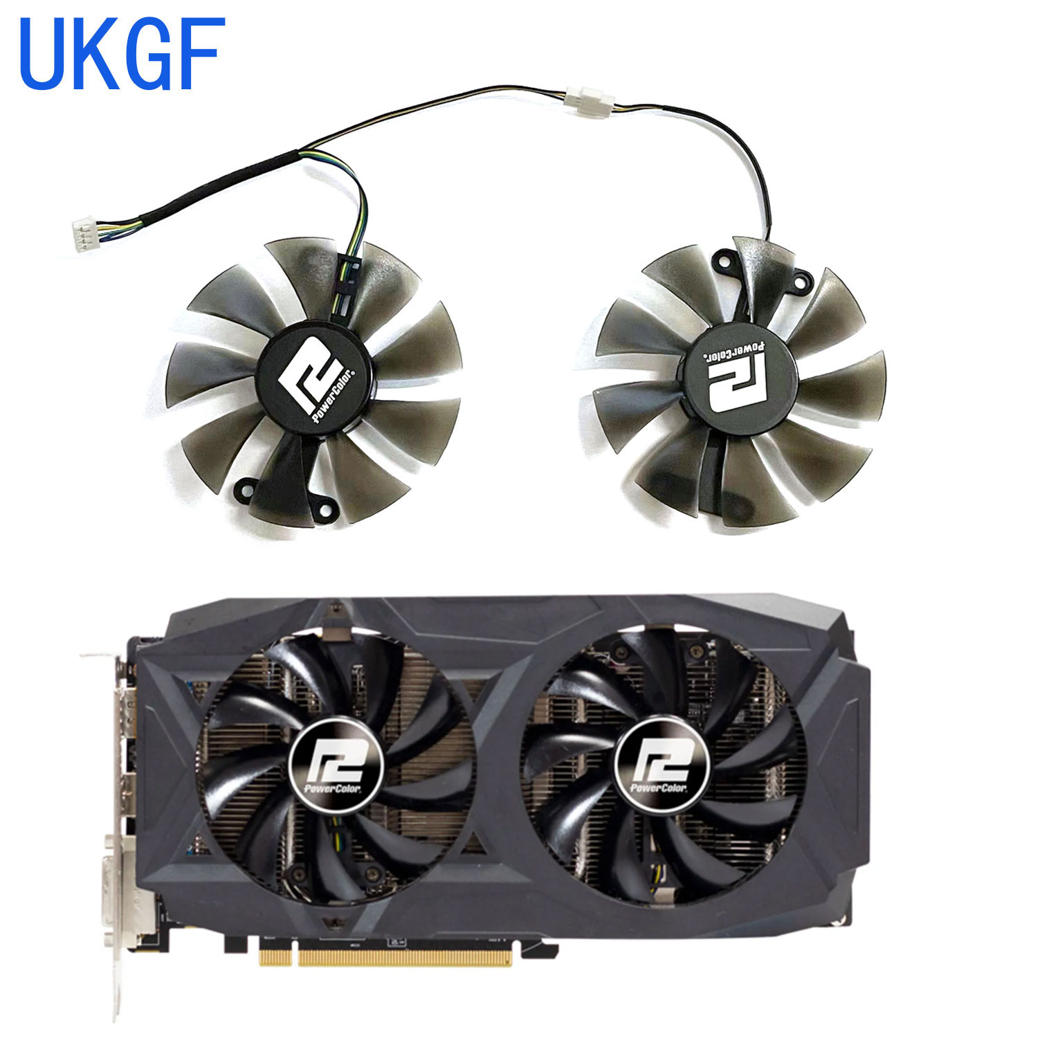 Rx 580 8Gb 2048Sp Gpu - Yeni DIY Yedek Fan 85 MM