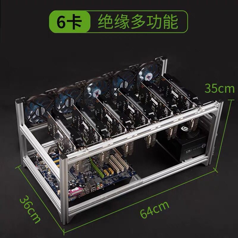 6 8 12 19 GPU Madenci Madencil - 12 Gpu Open Air Frame Case incelemesi ve fiyatı