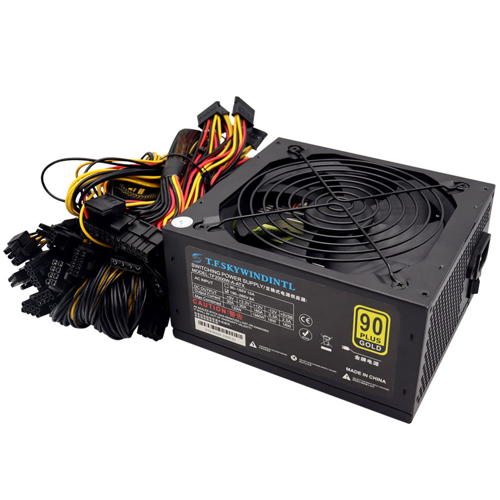 T.F.SKYWINDINL 2000W ATX PC Gü - 2000W Atx Mining Power Supply incelemesi ve fiyatı